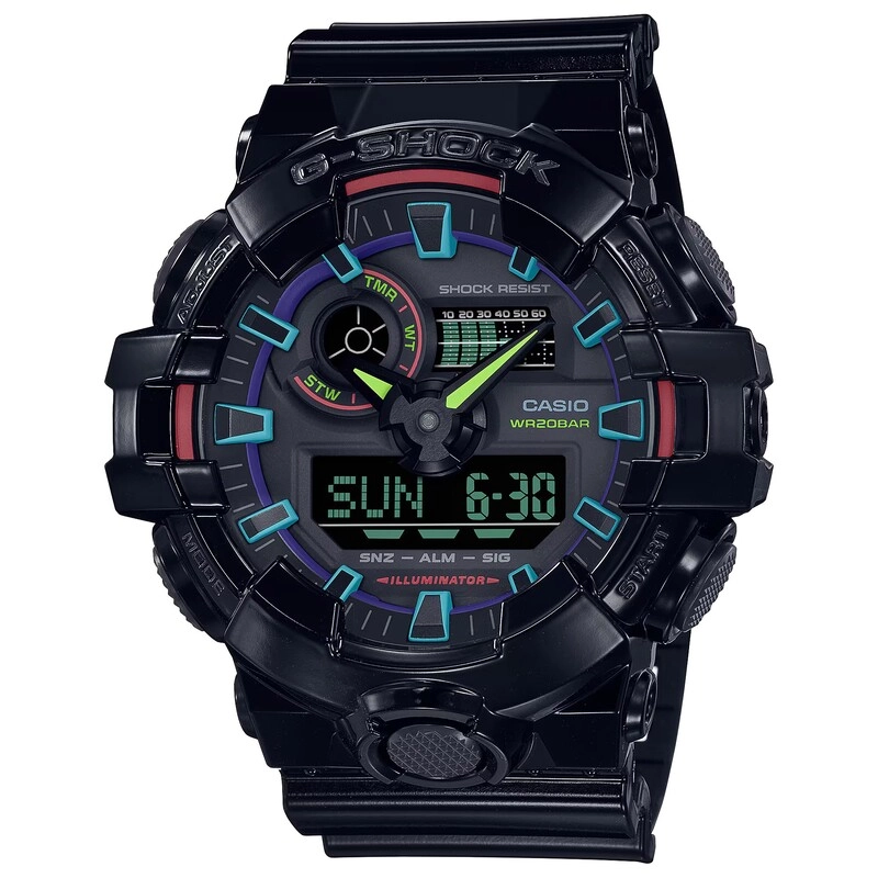 ساعت مچی عقربه ایی Null کاسیو مدل GA-700RGB-1ADR